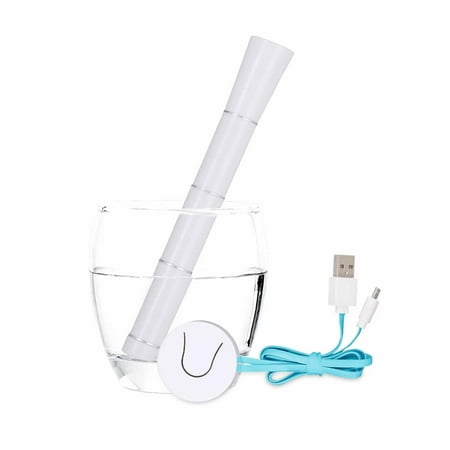 Portable Cool Mist Humidifier Bamboo Travel-Size Humidifier USB Powered Whisper Quiet Travel Air Humidifier Mini Vaporizer Air Purifier for Car Office Desk