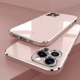 thumbnail image 3 of Luxury Square Silicone Plating Phone Case For IPhone 14 11 12 13 15 Pro Max Mini Plus XR X XS Max Solid Color Soft Cover Coque, 3 of 5