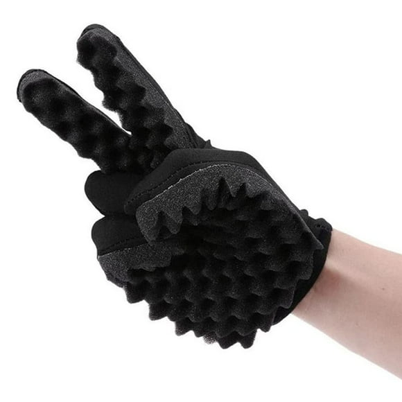 Guantes De Esponja Para Peluquero, Guantes Para Rizos De Pelo Afro, Cepillo Giratorio Para Pelo Negro, Herramienta De Bobina Para Rizos De Peluquero, Herramienta De Estilismo Ondulado 1 Uds Eigraketly CE007103-00