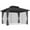 Light Grey, variant on Outsunny 10' x 10' Hardtop Gazebo Outdoor Aluminum Gazebo, Light Grey