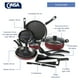 thumbnail image 2 of Batería de Cocina Cinsa Esencial de 16 Piezas de Aluminio Rojo Metálico, 2 of 8
