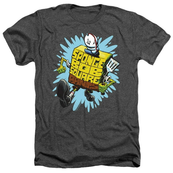 Spongebob Letter Spongebob Unisex Adult Heather T Shirt