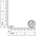 thumbnail image 4 of Gem Stone King 10K Yellow Gold 5MM Cushion Cut White Lab Grown Diamond Engagement Ring for Women | 0.94 Cttw | DEF Color | VVS-VS Clarity | Available in Size 5, 6, 7, 8, 9, 4 of 4