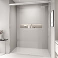thumbnail image 3 of JESTOP 44-48"W or 56-60"W x 72"H Double Sliding Shower Door, Semi-frameless Bypass Bathroom Sliding Door with 1/4" (6mm) Tempered Glass for Walk-in Shower, Reversible Installation, 3 of 10