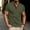 Army Green, variant on Titcea Mens Shirts Solid Color Stand Collar Buttons Shirt with Pockets Loose Comfortable Outdoor Workout Casual T-shirts(S-3XL)for Summer Vacation