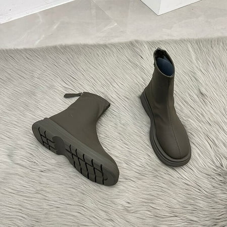 

2022 Women Long Boots Thick Sole Ladies Zipper Knight Flats Heel Boots Fashion Knee-high Boots botas mujer invierno Winter Shoes