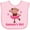 AD-Pink, variant on Inktastic Gammy's Girl monkey Girls Baby Bib