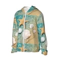 thumbnail image 2 of Fotbe Starfish And Seashell Men's Women's UPF 50+ Sun Protection Jacket Hooded Cooling Shirt with Pockets Hiking Outdoor Performance-X-Large, 2 of 9