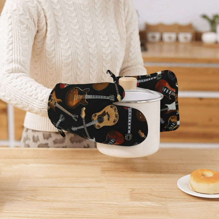 1 Oven Mitts Oven Gloves Pads Cooking Insulation Pot pad potholders Bake  Oven Gloves Oven Gloves Mitts Kitchen Mittens Decorative Kitchen Anti-Scald