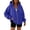 Royal Blue^0609Y&04, variant on Garbnen Zip Up Hoodie for Women Long Sleeve Fleece Jacket Women Full Zip Comfy Trendy Fall Winter Warm Over Sized Sweatshirt for Women with Pockets Khaki XL