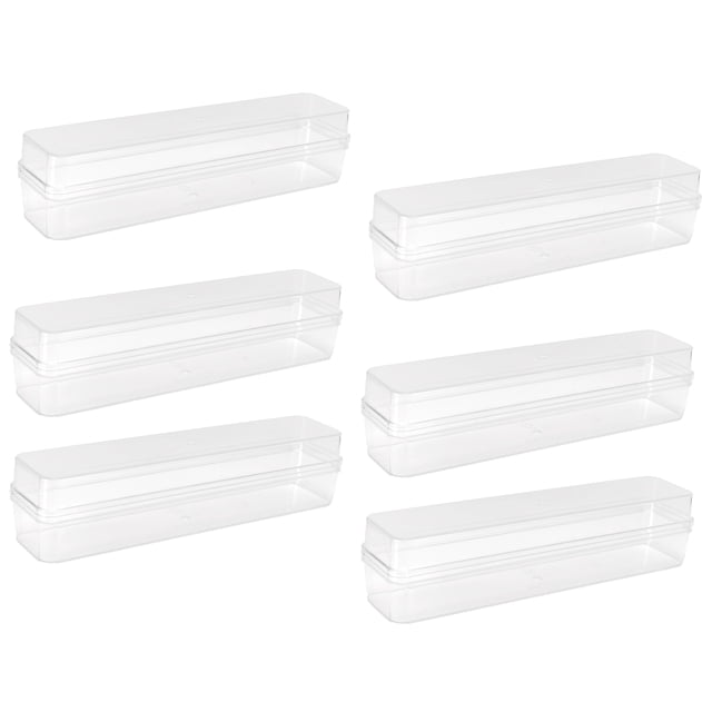 LYUMO Contenedor transparente de plástico, contenedores transparentes Caja transparente no tóxica Caja de dulces con tapas separadas para caja de dulces para caja de almacenamiento LYUMO No se aplica
