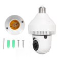 thumbnail image 1 of Cámara de seguridad con bombilla, 1080P, WiFi, casquillo E27, vigilancia de 360 grados, seguimiento automático, visión nocturna, comunicación bidireccional, 110 a 240 V, 1 of 5