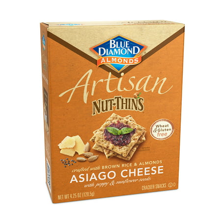 Artisan Nut Thins Crackers, Asiago Cheese 4.25 oz