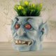 thumbnail image 4 of Cara humana creativa transfronteriza cabeza de fantasma expresión de horror divertida maceta de resina jardín escritorio suculenta planta verde adornos en maceta, 4 of 5