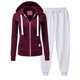 thumbnail image 1 of Puntoco Conjunto de pantalones de manga larga con cuello en V para mujer, moda, liquidación Puntoco Puntoco-5369, 1 of 6