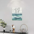 thumbnail image 2 of HFDF Scripture Wall Art Bible Verse Wall Decor Christianspirational Be Still And Know That I Am God Sea Pictures Canvas Print Painting Artwork Home Decorations for Living Room Office 16x20inch Framed, 2 of 6