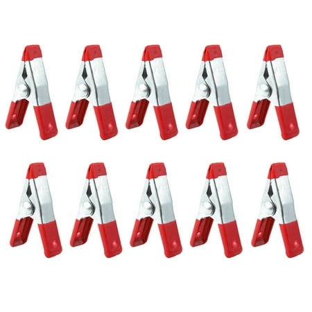 

JUNTEX New 10Pcs Metal Spring Clamps 2 Clip w/ Soft Plastic Tips Grip Photos