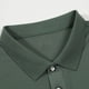 thumbnail image 3 of Collar de Cuello Suave, Color Sólido Casual Cuello de Vuelta de los Hombres Camiseta de Manga Corta Hecha de Poliéster Ligero para el Uso Diario de Verano, 3 of 8