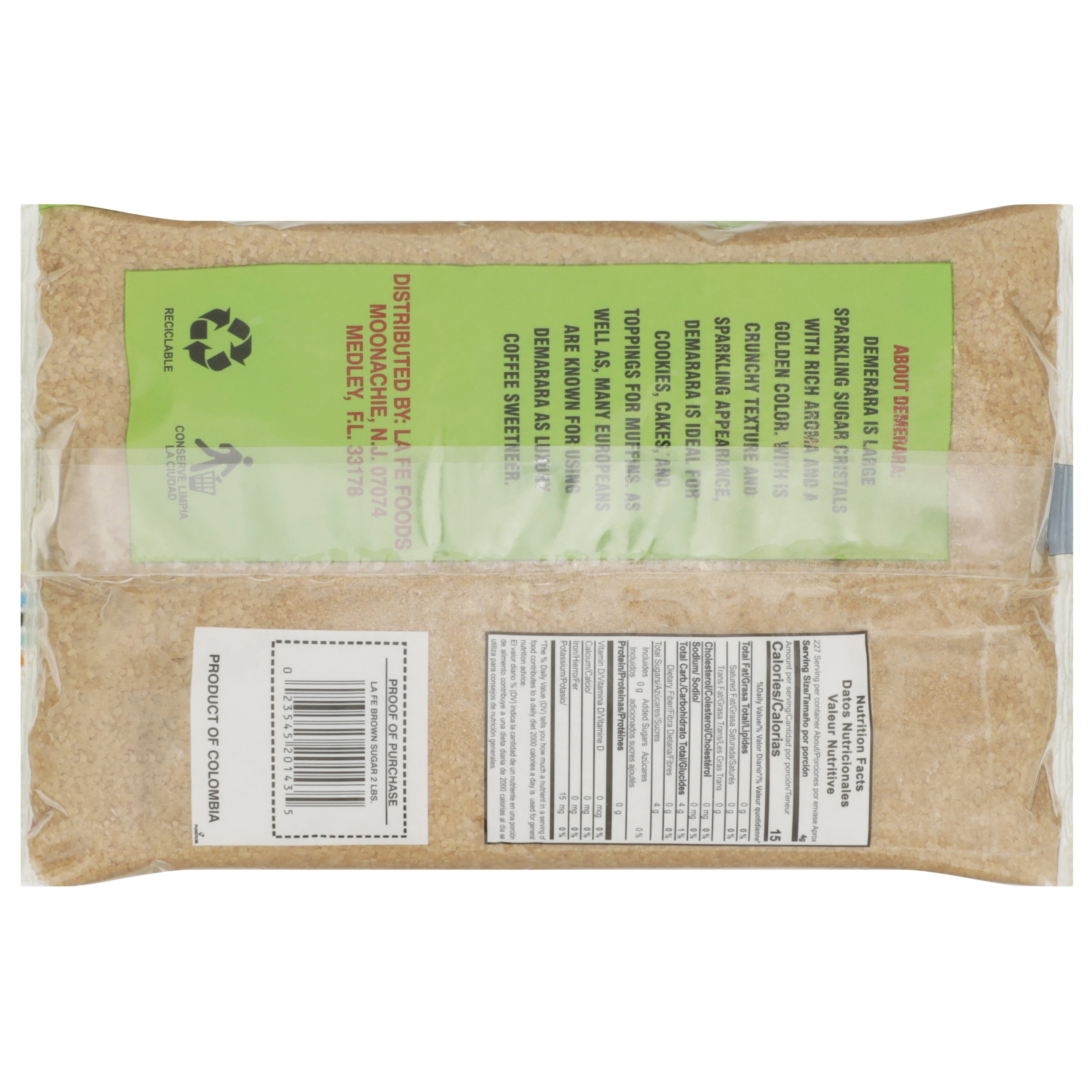 La Fe Brown Sugar, 2 lbs Bag