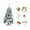 C, variant on Yhmxh Christmas Decorations,Christmas Ornaments White Christmas Tree Home Dense Flocking Christmas Scene Decoration Needle Christmas Tree Snowflake Pine Needle Decorations