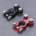 thumbnail image 3 of 2Pcs Universal Black Red Car Battery Terminals Clamp Flexibi M1J4 W3O0, 3 of 9