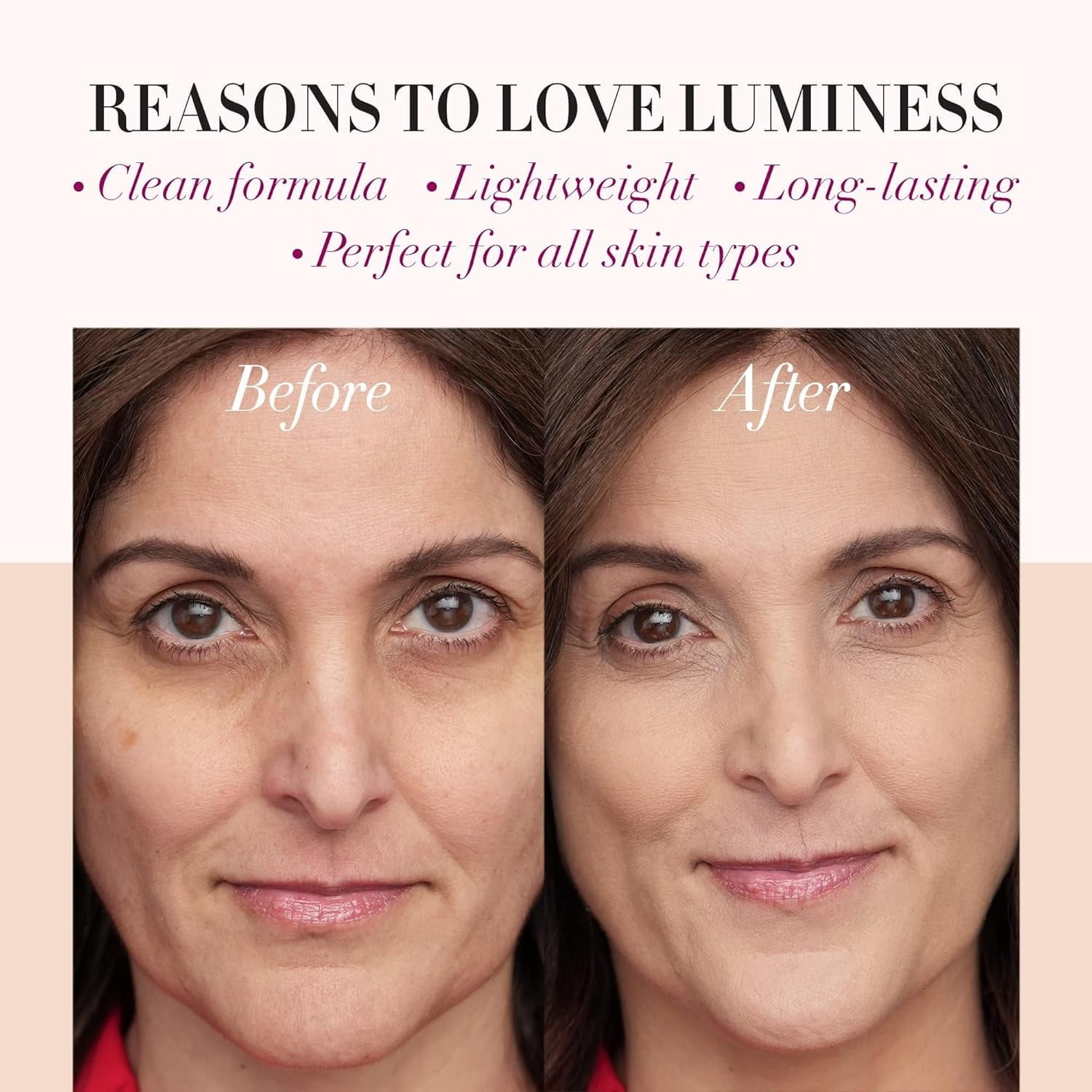 LUMINESS Silk Airbrush Spray Foundation 3-PC Kit - Foundation, Primer & Dual-Sided Makeup Brush - Buildable Coverage, Anti-Aging Formula, Hydrates & Moisturizes, 1 fl oz, Light Medium