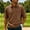 Coffee, variant on Breathable Shirt for men with Polo Collar and Button Front, Lightweight Breathable Shirt for Summer Office Days Business Casuals Golf Outings DinnerDaily Commutes Work Wear Army Green L