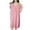 Hot Pink, variant on Wancir Women's V-Neck Nightgown Lightweight Fabric & Pleated Front Long Sleep Dress