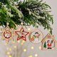 thumbnail image 4 of 12Pcs/Set Wooden Pendant Party Hanging Decoration Christmas Tree Ornaments, 4 of 8