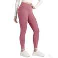 thumbnail image 5 of Women's High Waisted Yoga Leggings Solid Color Butt Lifting Workout Pants Quick Dry 4-Way Stretch Sports Tights for Gym Running Outdoor Red L, 5 of 6