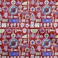 thumbnail image 1 of oneOone Cotton Poplin Maroon Fabric Medical Doodle Sewing Fabric By The Yard Printed Diy Clothing Sewing Supplies 42 Inch Wide, 1 of 4