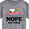 thumbnail image 3 of Peanuts - Pool Nope Not Today - Men's Short Sleeve Graphic T-Shirt, 3 of 6
