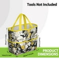 thumbnail image 3 of Garden Tool Bag,Pioneer Flower Floral Print Pattern Garden Tool Organizer,Garden Gifts,Waterproof Multi-Pocket Garden Tool Storage 11.8x5.5x11.4 Inch(Tools NOT Included), 3 of 6