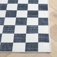 thumbnail image 5 of Safavieh Santa Clara Madrid Checkered Polyester Area Rug, Ivory/Black, 4' x 6', 5 of 12