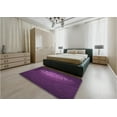 thumbnail image 5 of Ahgly Company Machine Washable Indoor Round Transitional Dark Orchid Purple Area Rugs, 7' Round, 5 of 7