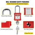 thumbnail image 4 of VEVOR 58 pcs Lockout Tagout Kits, Electrical Safety Loto Kit Includes Padlocks, Lockout Station, Hasp, Tags & Zip Ties, Lockout Tagout Safety Tools for Industrial, Electric Power, Machinery, 4 of 9
