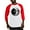 Red/White, variant on CafePress - Find The Magic Baseball Jersey - Cotton Baseball Jersey, 3/4 Raglan Sleeve Shirt