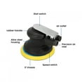 thumbnail image 4 of 5" Air Palm Orbital Sander Pneumatic Round Sander Random Hand Sanding For Automobile, Paint Polishing Waxing, Mirror Treatment, 4 of 8