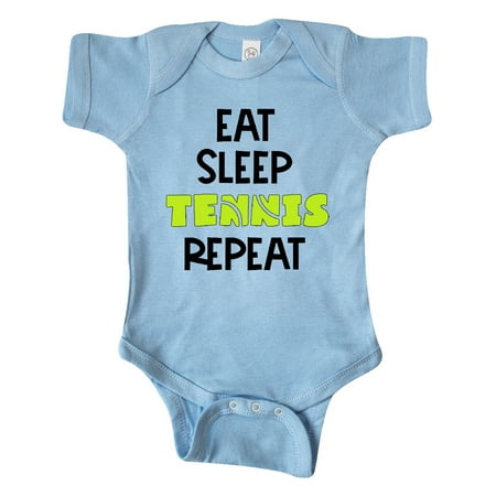 

Inktastic Eat Sleep Tennis Repeat Gift Baby Boy or Baby Girl Bodysuit