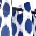 thumbnail image 3 of DriftAway  Allen Ikat Polka Dot Room Darkening Window Curtain Panel Pair, 3 of 5