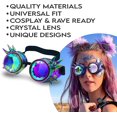 thumbnail image 2 of Gafas de caleidoscopio - Gafas Rave psicodélicas Trippy - Gafas de prisma funky para raves - Accesorios para festivales, 2 of 5
