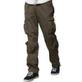 Matchstick Men's Cotton Straight Leg Relax Fit Cargo Pants with 8