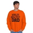 thumbnail image 3 of Father's Day World's Greatest Dad Men's Crewneck Sweatshirt Brisco Brands M, 3 of 6