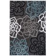 thumbnail image 4 of Contemporary Modern Floral Flowers Gray Area Rug 9' X 12', 4 of 5