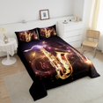 thumbnail image 4 of Erosebridal Saxophone Bedding Twin Comforter Set,Musical Instrument Down Comforter,Melody Decor,Lightweight,2-Piece, 4 of 7