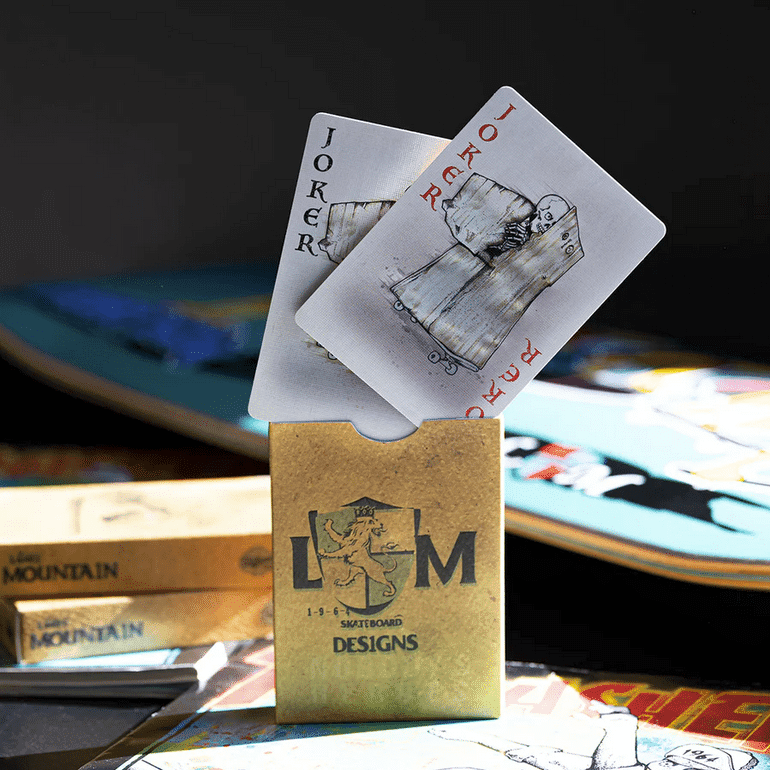 LANCE MOUNTAIN SKATING SKELETONS PLAYING CARDS by Fulton