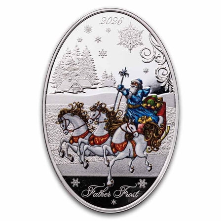 2026 Solomon Islands 1 oz Silver Father Frost (w/ Box & COA)