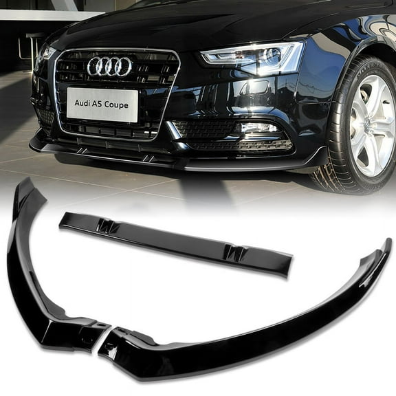Stay Tuned Performance For 2013-2016 Audi A5 Painted Black Front Bumper Body Kit Spoiler Splitter Lip
