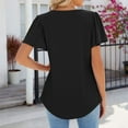 thumbnail image 5 of WILLBEST Womens T Shirts V Neck Womens Fashion Casual Top Square Neck T Shirts Summer Short Sleeve Casual Loose Top Tops, 5 of 5