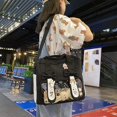 thumbnail image 2 of Bolsa De Herramientas Mochila Negra Kawaii Bolsa Ita Con Colgante De Conejo Gratis Bolsa Escolar Japonesa Bolsa De Mensajero Bolsa De Hombro Mochila Escolar Para Adolescentes Niñas, 2 of 4